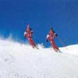 Sciare sulle piste delle Dolomiti